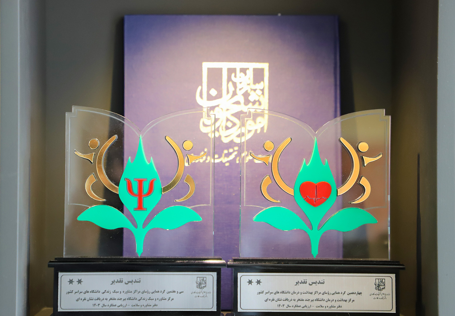 کسب نشان ملی نقره‌ای توسط اداره بهداشت و مرکز مشاوره دانشگاه بیرجند