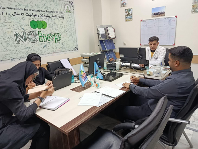 برگزاری جلسه نماینده اداره بهداشت و درمان دانشگاه بیرجند با ریاست مرکز تحقیقات بیماری‌های عفونی